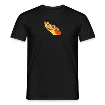visage drôle mignon doux dessin animé comique clip - T-shirt homme - noir - Devant - AI Model Male 178 light (178cm)