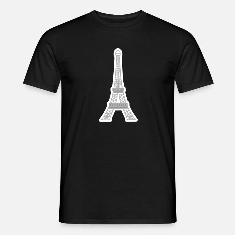 Eiffelturm - Männer T-Shirt - Schwarz