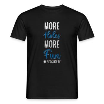 Künstler Studio Piercingstudio Stecker - Männer T-Shirt - Schwarz - Vorne - AI Model Male 178 light (178cm)