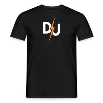 DJ Power Donner - Männer T-Shirt - Schwarz - Vorne - AI Model Male 178 light (178cm)