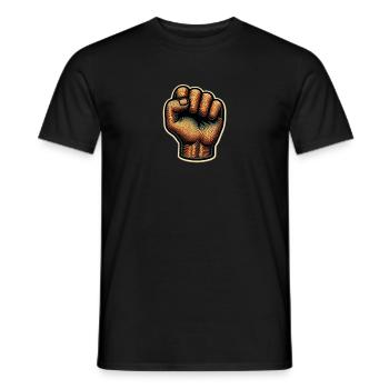 Faust - Männer T-Shirt - Schwarz - Vorne - AI Model Male 178 light (178cm)