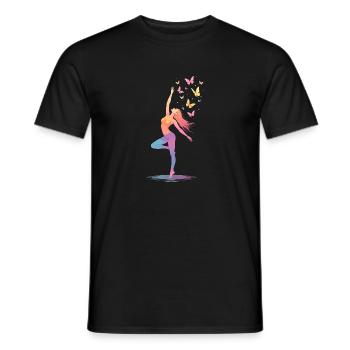 Gymnastics Gift - Girls & Kids - Men's T-Shirt - black - Front - AI Model Male 178 light (178cm)