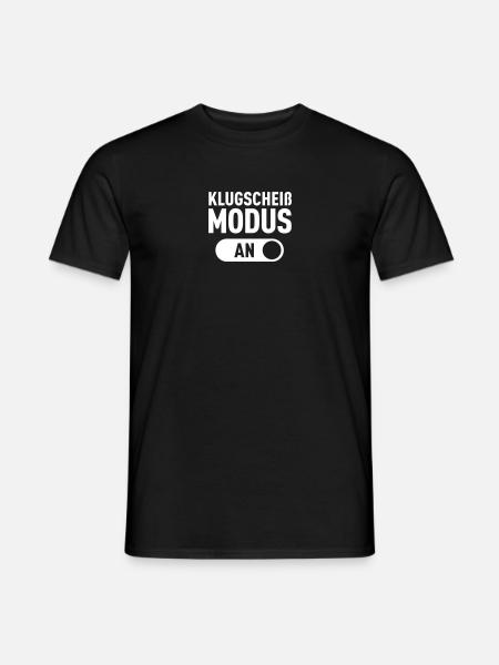 Klugscheiß Modus (An) - Männer T-Shirt - Schwarz