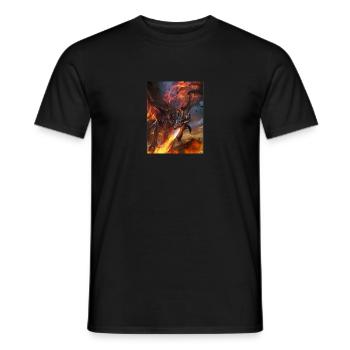 Raging Dragon - Men's T-Shirt - black - Front - AI Model Male 178 light (178cm)
