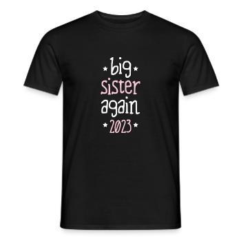 Big sister Schonwieder 2023 - Men's T-Shirt - black - Front - AI Model Male 178 light (178cm)