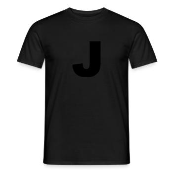 J - Männer T-Shirt - Schwarz - Vorne - AI Model Male 178 light (178cm)