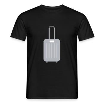Suitcase Bag Luggage - Men's T-Shirt - black - Front - AI Model Male 178 light (178cm)