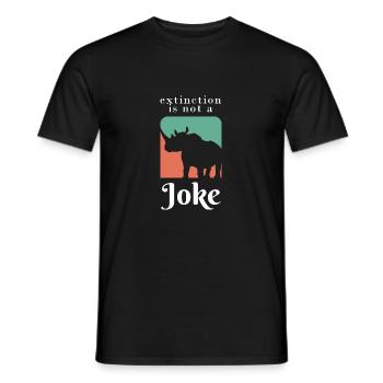 Extinction pas drôle. Gesche, militant des droits des animaux - T-shirt homme - noir - Devant - AI Model Male 178 light (178cm)
