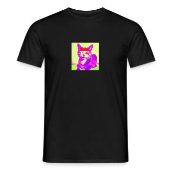 Blind Cat 4 - Männer T-Shirt - Schwarz - Vorne - AI Model Male 178 light (178cm)