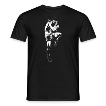 Muay Thai - Men's T-Shirt - black - Front - AI Model Male 178 light (178cm)