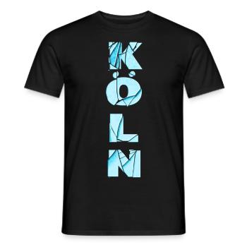 Cologne Allemagne City Font Skyline Accueil - T-shirt homme - noir - Devant - AI Model Male 178 light (178cm)