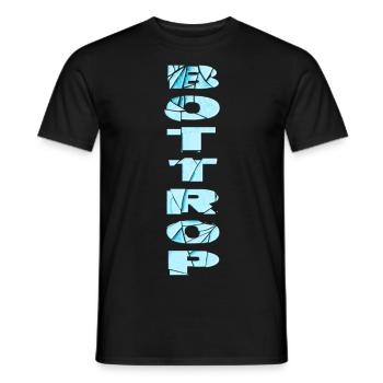Bottrop Deutschland Stadt Schrift Skyline Heimat - Männer T-Shirt - Schwarz - Vorne - AI Model Male 178 light (178cm)