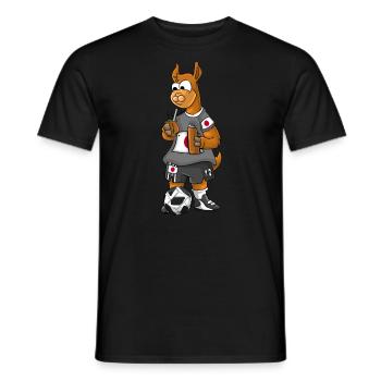 Japan Fan Lama - Men's T-Shirt - black - Front - AI Model Male 178 light (178cm)