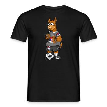 Serbia Fan Lama - Men's T-Shirt - black - Front - AI Model Male 178 light (178cm)