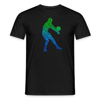 Joueur de beach-volley Joueurs de volley-ball Hommes - T-shirt homme - noir - Devant - AI Model Male 178 light (178cm)