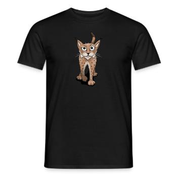 lynx audacieux cool cool cadeau chat sauvage - T-shirt homme - noir - Devant - AI Model Male 178 light (178cm)