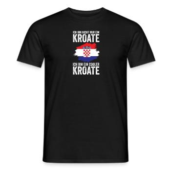 Croate Croate Croatie - T-shirt homme - noir - Devant - AI Model Male 178 light (178cm)