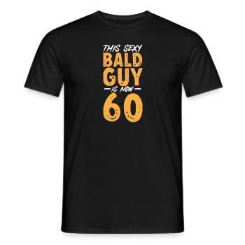 Bald Head Baldness Beard Bald Head - Men's T-Shirt - black - Front - AI Model Male 178 light (178cm)