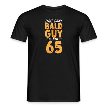 Bald Head Baldness Beard Bald Head - Men's T-Shirt - black - Front - AI Model Male 178 light (178cm)