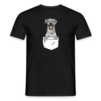 Silver Labrador Retriever Silver Lab - T-shirt homme - noir - Devant - AI Model Male 178 light (178cm)