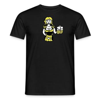 Oktorberfest Heidi 3 - Männer T-Shirt - Schwarz - Vorne - AI Model Male 178 light (178cm)