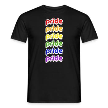 Pride - Pride Month - LGBTQ - Gay - Men's T-Shirt - black - Front - AI Model Male 178 light (178cm)
