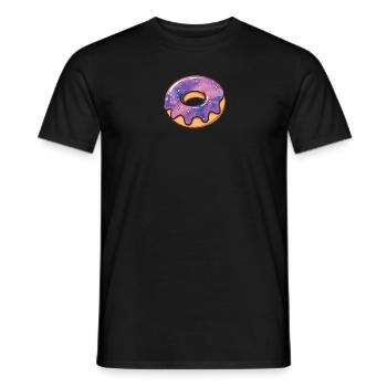 Kosmische Galaxie Donut - Männer T-Shirt - Schwarz - Vorne - AI Model Male 178 light (178cm)