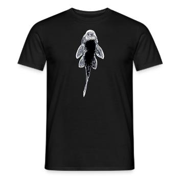 Drôle de pépite d’or Plecostomus Tropical Fish Keeper - T-shirt homme - noir - Devant - AI Model Male 178 light (178cm)