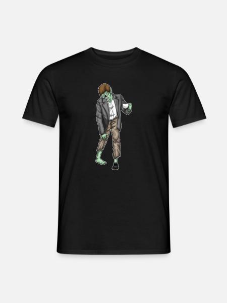 Zombie Halloween Coffee - Men's T-Shirt - black