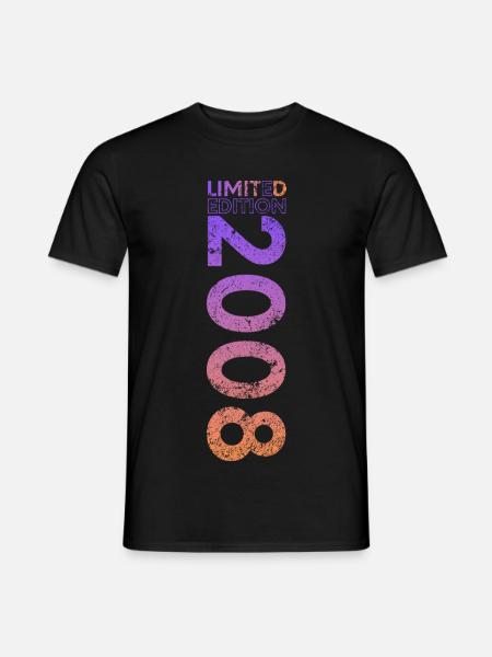 Limited Edition 2008 18th Birthday Gift - Men's T-Shirt - black