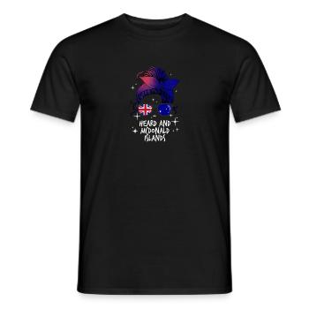 Heard and McDonald Islands - Men's T-Shirt - black - Front - AI Model Male 178 light (178cm)