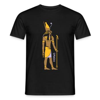HORUS God of Egypt - Men's T-Shirt - black - Front - AI Model Male 178 light (178cm)