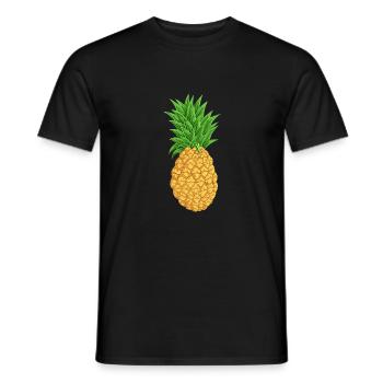 Ananas - Männer T-Shirt - Schwarz - Vorne - AI Model Male 178 light (178cm)