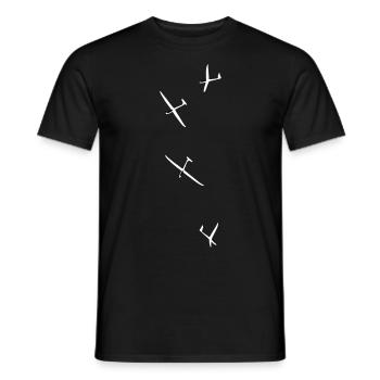Planeur Vol à voile Planeur - T-shirt homme - noir - Devant - AI Model Male 178 light (178cm)