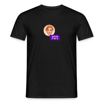 WMN PWR - Visage Féminin - 05 - T-shirt homme - noir - Devant - AI Model Male 178 light (178cm)