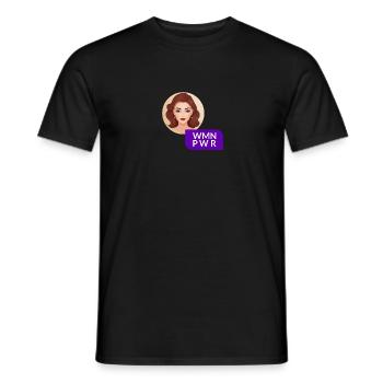 WMN PWR - Visage Féminin - 06 - T-shirt homme - noir - Devant - AI Model Male 178 light (178cm)