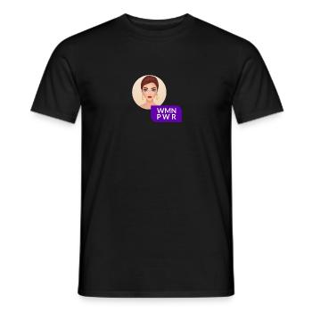 WMN PWR - Visage Féminin - 01 - T-shirt homme - noir - Devant - AI Model Male 178 light (178cm)