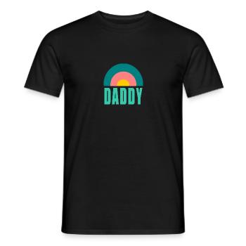 PAPA. PAPA. PAPA. VATERTAG. ALLES GUTE ZUM GEBURTSTAG, PAPA. - Männer T-Shirt - Schwarz - Vorne - AI Model Male 178 light (178cm)