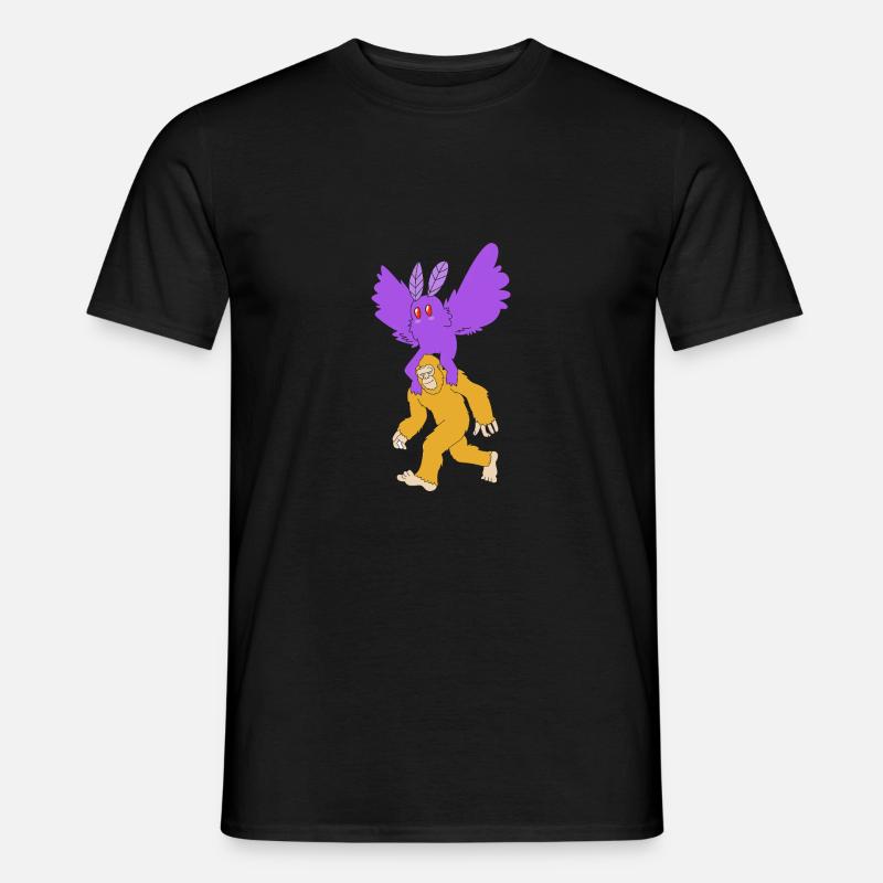 Mottenmann - Männer T-Shirt - Schwarz