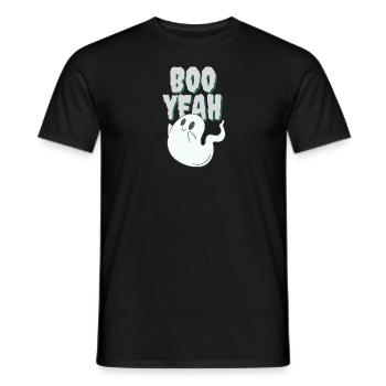 Boo oui - fantôme mignon - T-shirt homme - noir - Devant - AI Model Male 178 light (178cm)