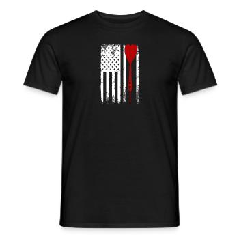 Dart Darts Vintage Dartpfeile - Männer T-Shirt - Schwarz - Vorne - AI Model Male 178 light (178cm)