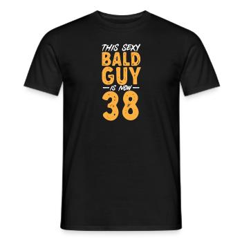 Bald Head Baldness Beard Bald Head - Men's T-Shirt - black - Front - AI Model Male 178 light (178cm)
