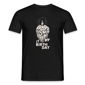 Anniversaire - T-shirt homme - noir - Devant - AI Model Male 178 light (178cm)