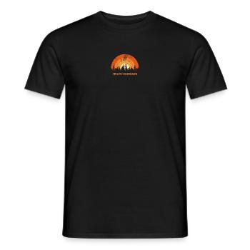 Vintage Mount Bachelor Oregon Fan Retro Cool - Men's T-Shirt - black - Front - AI Model Male 178 light (178cm)