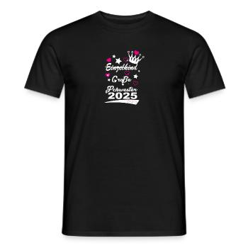 No longer an only child, a big sister in 2025 - Men's T-Shirt - black - Front - AI Model Male 178 light (178cm)