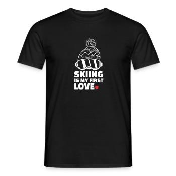 Ich Liebe Skifahren Stilvolles - Männer T-Shirt - Schwarz - Vorne - AI Model Male 178 light (178cm)