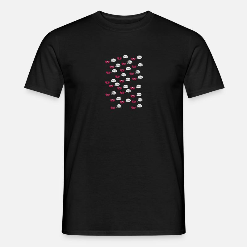 Bohnen - Männer T-Shirt - Schwarz