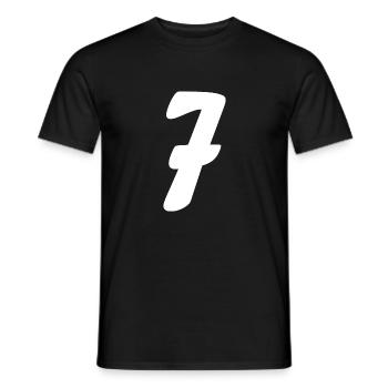 7 - T-shirt homme - noir - Devant - AI Model Male 178 light (178cm)