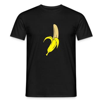 banana - Men's T-Shirt - black - Front - AI Model Male 178 light (178cm)