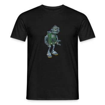 Robot abandonné - T-shirt homme - noir - Devant - AI Model Male 178 light (178cm)